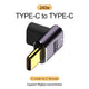 NNBILI 5A Type-C OTG Adapter 240W Fast Charging Data Converter USB4.0 40Gbps Support 8K 60Hz USB C 90/180 Degree Elbow Adapter