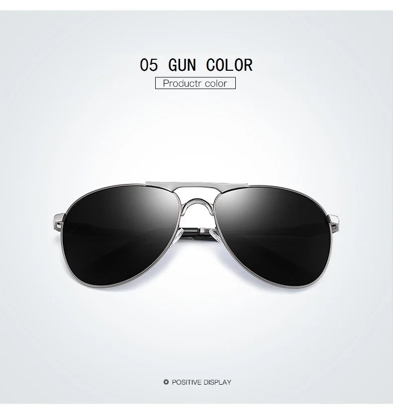 Luxury Pilot Polarized Sunglasses Men And Women Classic Metal Driving Fishing Sun Glasses For Man Brand Design Eyewear UV400