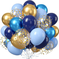 Metal Golden Blue Balloons Arch Set Birthday Wedding Decoration Party Supplies Graduation Holiday Celebration Baby Shower Globos