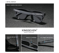 KINGSEVEN 2024 New Brand Design Women's Glasses TR90 Polarized Sunglasses Men Retro Sun Glasses Sonnenbrille Herren