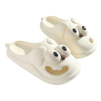 Cute Cartoon Dog Slippers,Creative Non Slip Couples Sandals for Birthday Gift,Lightweight Thick Beach Shoe for Indoor Outdoor
