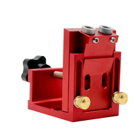 Pocket Hole Jig,Two Hole Wood Jig System Kit with Drill Guide and Step Drill Bit and Wooden Plugs and Screws for Joinery Work