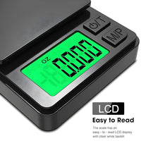 Precision Pocket Scale 1000g X 0.1g - Digital Gram Food Jewelry Ounces/Grains Scale with Backlit LCD - Mini Scale for Travel