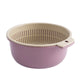 Kitchen Double Layer Drain Basket Bowl Washing Storage Basket Filter Bowl Drain Vegetable Fruit Cleaning Colander Tool Filter