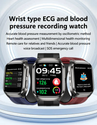 New Nursing Grade Air Pump Airbag Accurate Measure ECG Uric acid Smart Watches Men Blood Pressure Fitness Sport Smart Watch Man