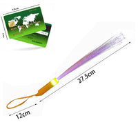 LED Light Up Fiber Optic Wands Glow Sticks Flashing Concerts Rave Colorful Flashing Concert with Strap LED Light Up Shows Toys