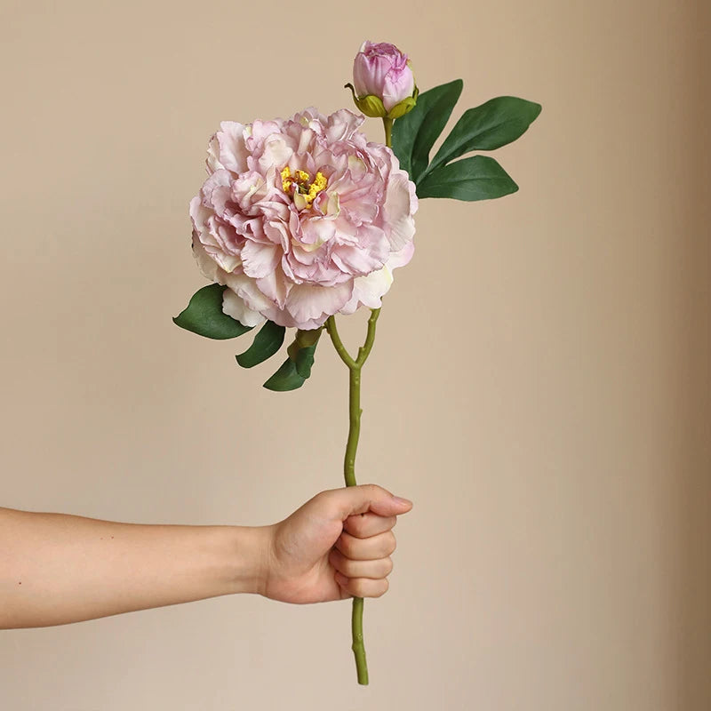Peony Simulation Flowers, Home And Living Room Artificial Flower Decorations, Dining Table Dried Flower Bouquet Decoration