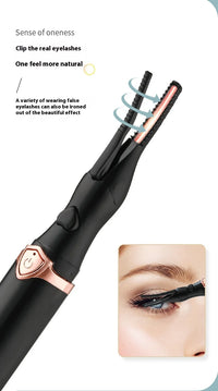 Portable 3 Temperature Mode Heated Eyelashes Curling Tool Electronic USB Natural Fake Eye Lash Curler Beauty Supplies