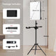 Photo Studio LED 2700k-5700k Video Fill Lamp Light Panel Photography Lighting With Tripod Stand Long Arm EU Plug For Live Stream