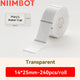 Niimbot D110/D11/D101/H1S Label Printer Paper Anti-Oil Scratch-Resistant Self-adhesive White/Transparent/Color Name Stickers