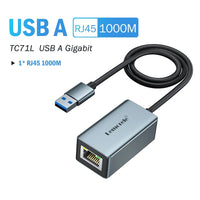 Lemorele TC48 USB Ethernet Adapter USB 3.0 Network Card for Macbook USB C to RJ45 Ethernet Adapter for PC Laptop Network Card
