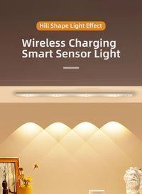 LED Motion Sensor Wireless Ultra Thin Night Light USB LED Wine cooler Light For Kitchen Cabinet Bedroom Wardrobe Indoor Lighting
