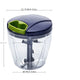 1 vegetable cutting machine, multifunctional garlic grinder, vegetable and fruit chopper, manual grinder, kitchen tool