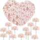 100 Pcs Hydrangea Artificial Flowers Silk Hydrangeas Flower Heads with Stems Fake Hydrangea Bouquet for Wedding DIY Floral Decor
