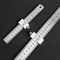 Metal Carpenter Swenson Carpentry Square Woodworking Tools Carpentry Steel Ruler Positioning Limit Block Measuring Marking Gauge