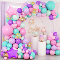 Rainbow Unicorn Balloons Garland Arch Kit Unicorn Birthday Party Decor Kids Wedding Birthday Supplies Baby Shower Latex Balloons