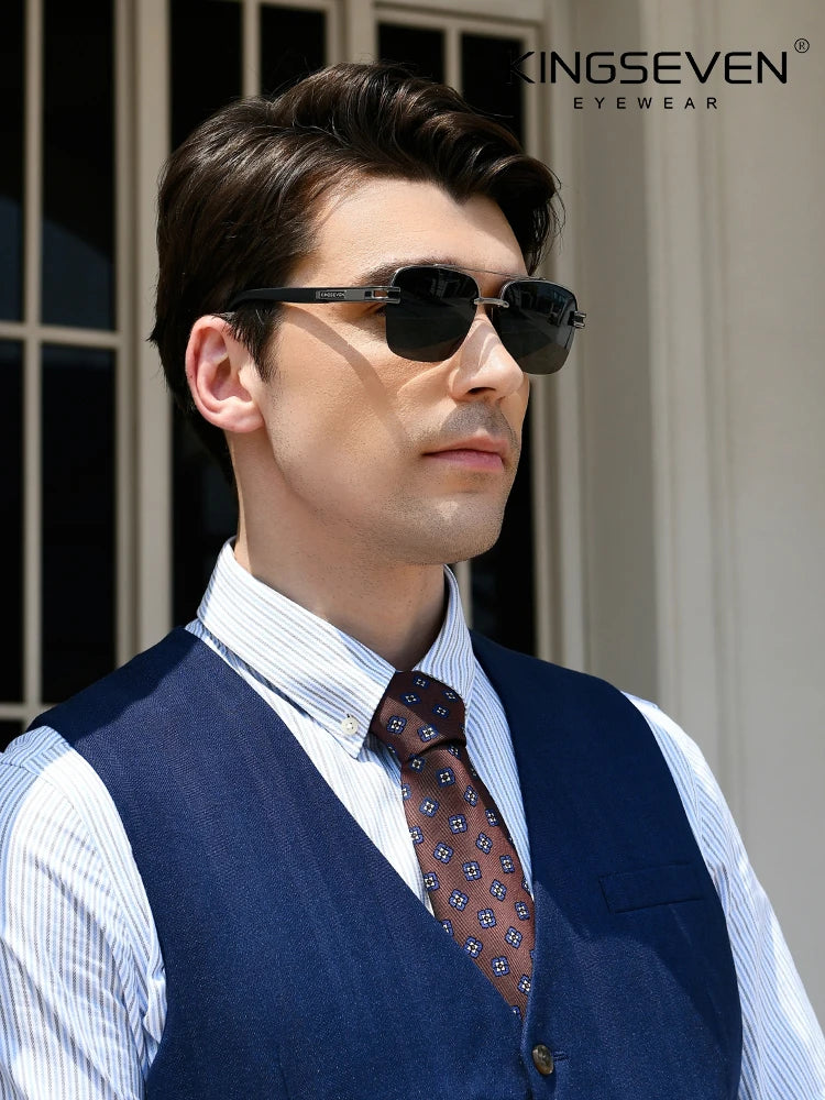 KINGSEVEN New Design Sunglasses For Men Polarized Gradient Sun glasses Women Men Square  UV400 2022 New Driving Eyewear For Men