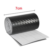 Nano Carbon Fiber Car Adhesive Tapes DIY Paste Strip Auto Door Sill Side Mirror Anti Scratch Stickers Waterproof Protection Film
