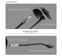 KINGSEVEN New Design Sunglasses For Men Polarized Gradient Sun glasses Women Men Square  UV400 2022 New Driving Eyewear For Men