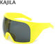 Oversized Punk Shield Sunglasses Women Men Big Frame 2025 Luxury Brand Steampunk Mask Sun Glasses For Ladies Sports Goggle UV400