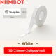 Niimbot D110/D11/D101/H1S Label Printer Paper Anti-Oil Scratch-Resistant Self-adhesive White/Transparent/Color Name Stickers