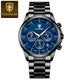 POEDAGAR Men Quartz Watch Luxury Sports Waterproof Chronograph Luminous Date Man Wristwatch Business Leather Men's Watches Clock