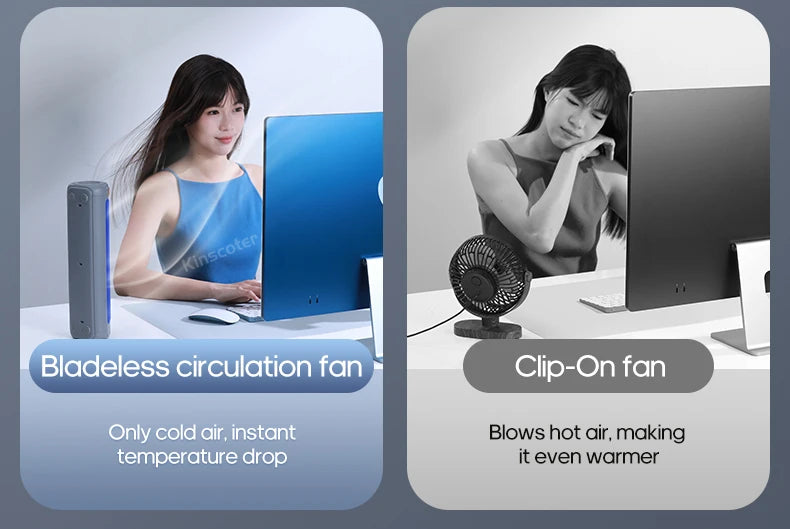 Newest Wall Mounted Air Conditioning Fan Silent Household Rechargeable Tower Fan Vertical Desktop Air Cooler  for Bedroom Living