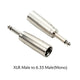 XLR 3PIN female head to 6.5 female 3 core XLR revolution RCA 3.5mm Male lotus audio female seat 6.35 microphone adapter