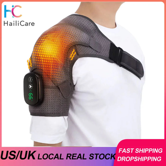 VIP Electric Shoulder Massager Heating Pad Vibration Massage Support Belt Shoulder Thermal  Brace