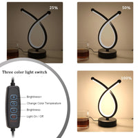 Creative LED line desk lamp for home lighting, decoration, night light