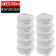 1/10PC Small Food Preservation Boxes Refrigerator Frozen Meat Vegetable Fresh-Keeping Box Transparent Kitchen Sealed Storage Box