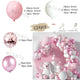 Macaron Pink Balloon Garland Arch Kit Kids Happy Birthday Metal Rose Gold Confetti Balloons Wedding Party Baby Shower Decoration