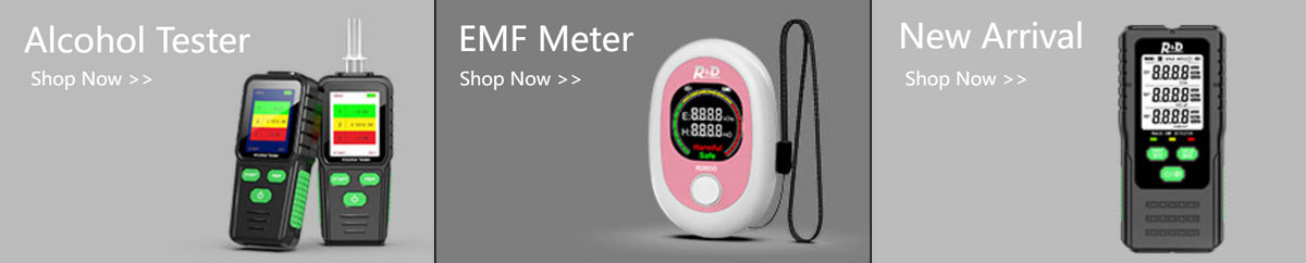 R&D RD900 Alcohol Tester Rechargeable Digital Breath Tester Breathalyzer Gas Alcohol Detector for Personal & Professional Use
