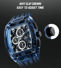 NAVIFORCE Fashion Men Watch Quartz Chronograph  Clock 3ATM Waterproof Silicone Band Sports Casual Date Display Male Wristwatches