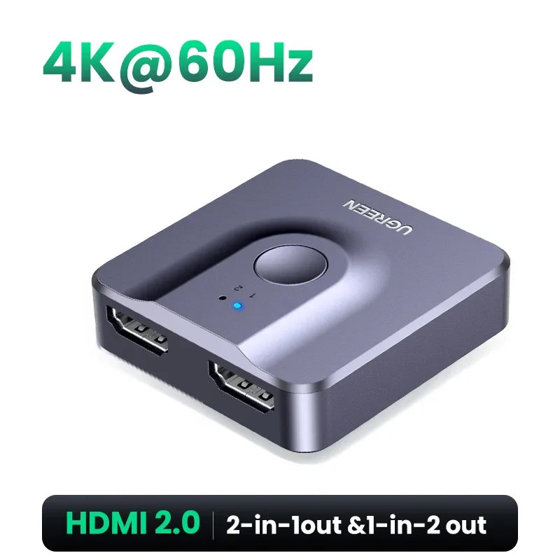 HDMI Switch 4K for Xiaomi Mi Box Bi-directional HDMI compatible Switcher