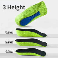 2Pcs Height Increase Insoles for Men Women EVA Shoe Pads Feet Arch Support Orthopedic Half Insoles Sneaker Heel Lift Memory