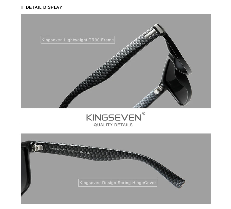 KINGSEVEN Square Frame Sports Polarized Sunglasses Women Men Sun Glasses UV400 Goggles Eyewear for Driving