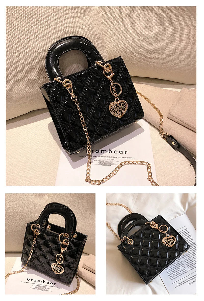 Handbag Women Brand Luxury Totes High Quality Fashion Classic Quilted Square Handle Bag Women Crossbody Shoulder Bags