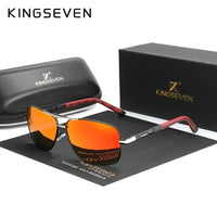KINGSEVEN Classic Pilot Men’s Sunglasses Brand Design Polarized UV400 Women Fashion Glasses Driving Rectangle Frame Eyewear