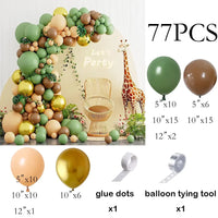 White Sand Balloons Garland Sage Green Gold Balloon Arch Kit Birthday Party Baby Shower Wedding Bride Shower Decoration Globos