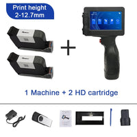 Phezer P17 Handheld Inkjet Printer Date Number Expiry Date Logo QR Bar Batch Code Expiry Date 12.7mm Label Printer 28 Languages