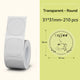 NIIMBOT Round Thermal Label Sticker for B1 B31 B21 B3S Printer Transparent Self-adhesive Labels Paper Color Label DIY Name Tag