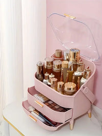 Large Capacity Makeup Organizer Drawer Cosmetic Storage Box for Skincare Beauty Essentials and Makeup Brush Holder