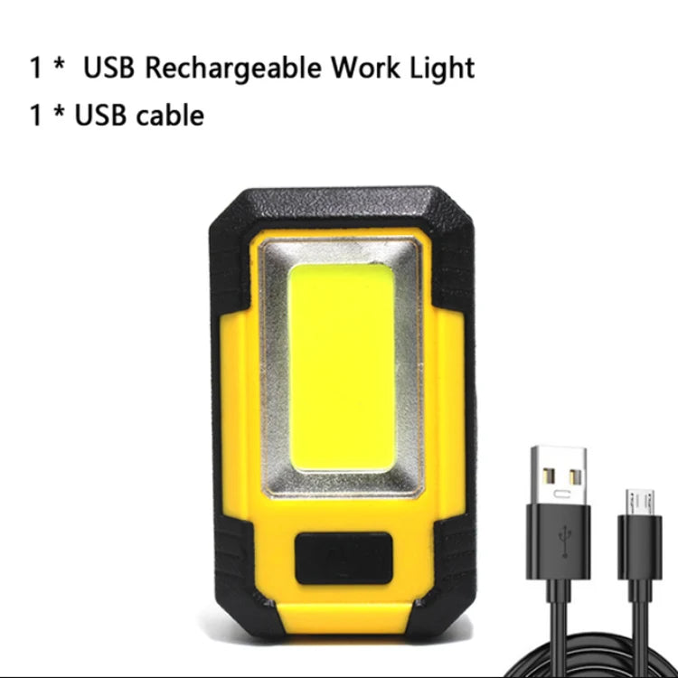 Portable Working Light COB High Bright Flashlight 3Lighting Modes Outdoor Waterproof Camping Fishing Multifunctional Tool Torch