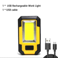 Portable Working Light COB High Bright Flashlight 3Lighting Modes Outdoor Waterproof Camping Fishing Multifunctional Tool Torch