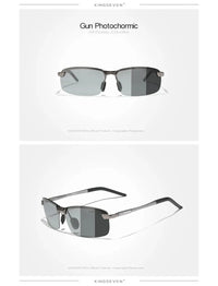 KINGSEVEN Fashion Half Frame Sunglasses Men's Outdoor Polarized UV400 Driving Glasses High Quality Fishing Driving Eyewear