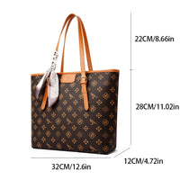 Women's Quality Soft Leather Shoulder Bag Luxury Print Designer Handbag Ladies Casual Tote Bag Messenger Commuting Sac A Main
