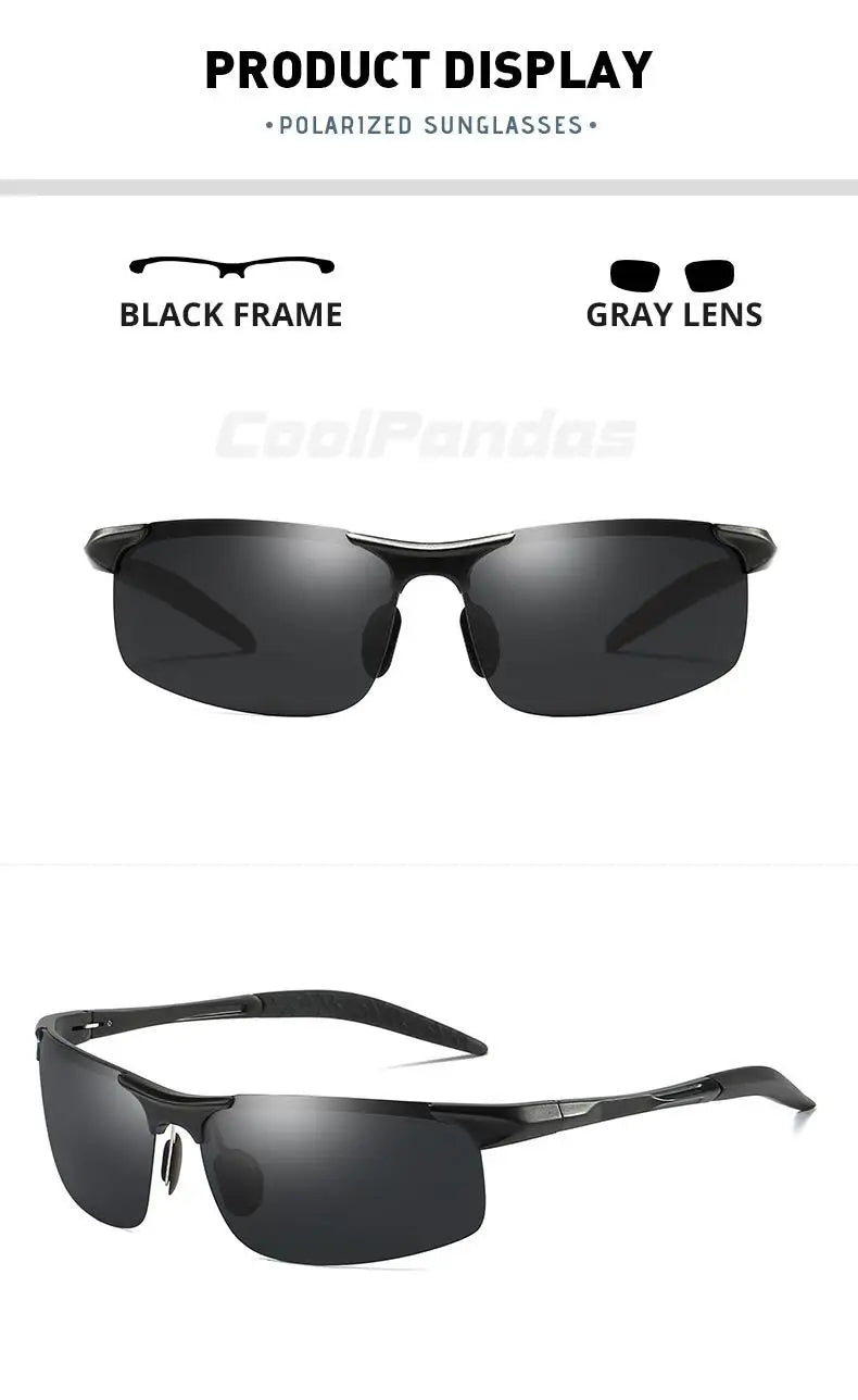 Luxury Brand 2023 Aluminum Sunglasses For Men Polarzed Sun Glasses Man Day Night Driving Anti-Glare Wome Oculos De Sol Masculino