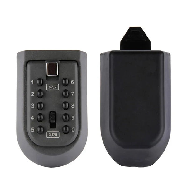 Wall Mounted Key Safe Storage Anti-theft Key Box With Combination Lock 10-Digital Password Weatherproof Cover Home Outdoor Use
