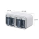 Kitchen Seasoning Box Wall Mounted Organizer Boxes Condiment Door Storage and Organization Jars for Spices Home Gadgets & Garden